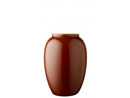 Vase 12,5 cm, amber, stoneware, Bitz