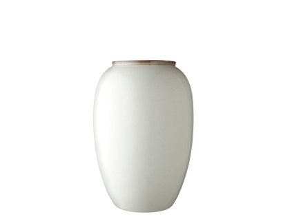 Vase 20 cm, cream, stoneware, Bitz