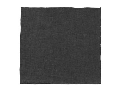 Cloth napkin LINEO 42 x 42 cm, dark grey, linen, Blomus