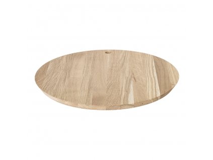 Cutting and serving board BORDA 30 cm, round, brown, wood, Blomus