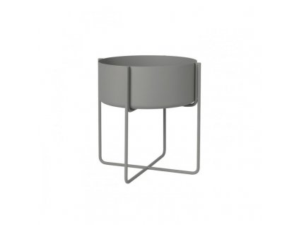 Flower stand KENA 40 cm, steel grey, Blomus