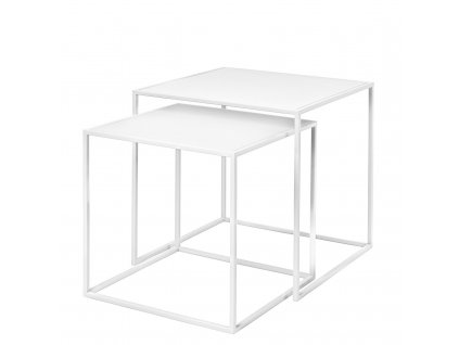 Side table FERA, set of 2 pcs, white, Blomus