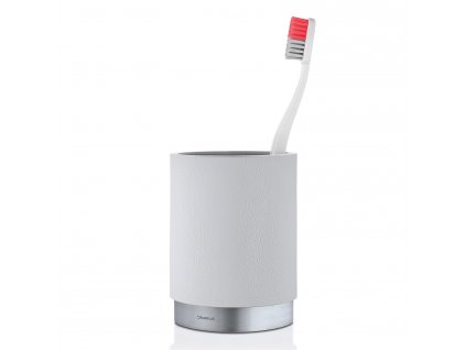 Toothbrush cup ARA, ashy grey, matt stainless steel, Blomus