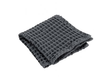 Hand towel CARO 30 x 30 cm, grey-black, Blomus