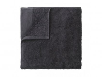 Bath towel RIVA 70 x 140 cm, dark grey, Blomus