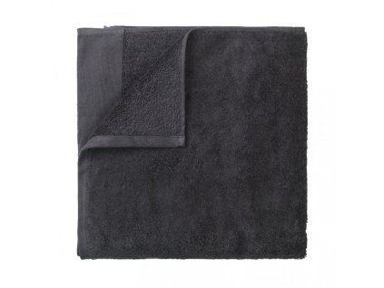 Bath towel RIVA 70 x 140 cm, dark grey, Blomus