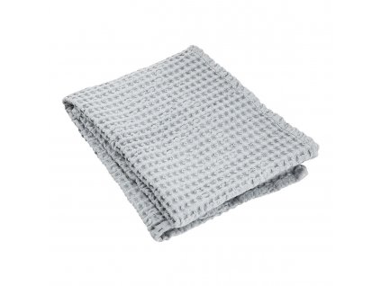 Towel with waffle pattern CARO light grey 50 x 100 cm Blomus