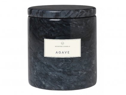Scented candle FRABLE, marble jar, Agave, Blomus