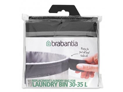Spare laundry bag for the BO laundry basket 30-35 l, grey, Brabantia