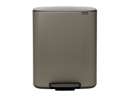 Pedal bin BO 60 l, platinum, Brabantia