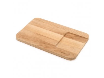 Cutting board 25 x 40 cm, for vegetables, brown, wood, Brabantia