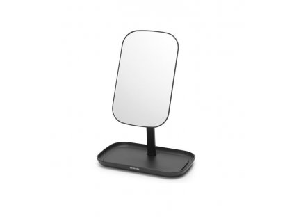 Table mirror 28 cm, with tray, grey, Brabantia