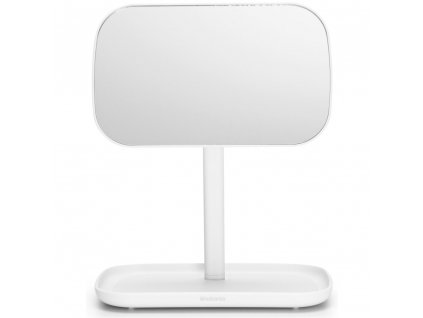 Table mirror 28,3 cm, with tray, white, Brabantia