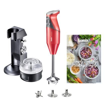 Hand blender SIMPLY HEALTHY type D, 200 W, red, Bamix