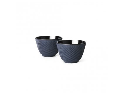 Tea cup XILIN, set of 2 pcs, blue, cast iron, Bredemeijer