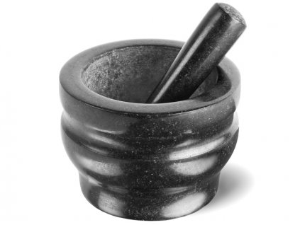 Mortar and pestle 14 cm, granite, Cole & Mason