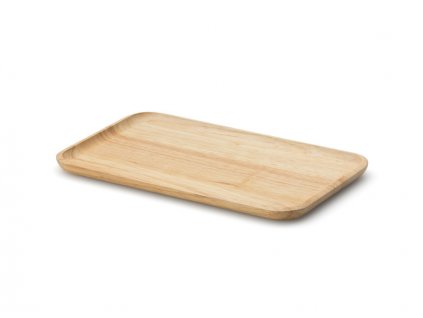 Serving tray 22 x 13 x 1,2 cm, rubber tree wood, Continenta