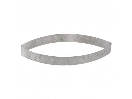 Baking ring 12 cm, trapeze-shaped, stainless steel, de Buyer