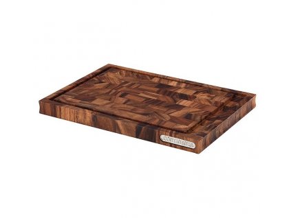 Cutting board 36,5 x 25 cm, brown, acacia wood, Continenta
