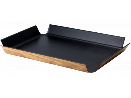 Serving tray 45 x 34 cm, anti-slip, black, Continenta