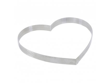 Baking ring 22 cm, heart-shaped, stainless steel, de Buyer