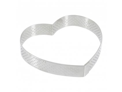Baking ring 12 cm, heart-shaped, stainless steel, de Buyer