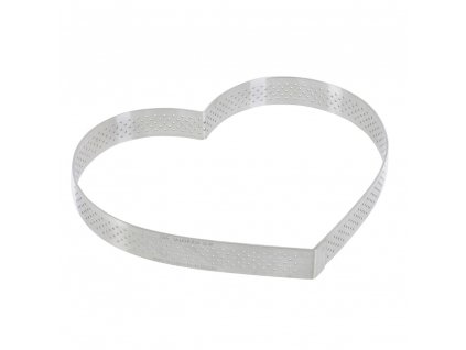 Baking ring 18 cm, heart-shaped, stainless steel, de Buyer