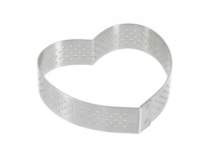 Baking ring 8 cm, heart-shaped, stainless steel, de Buyer