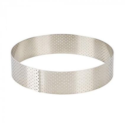 Baking ring 15,5 cm, high, stainless steel, de Buyer