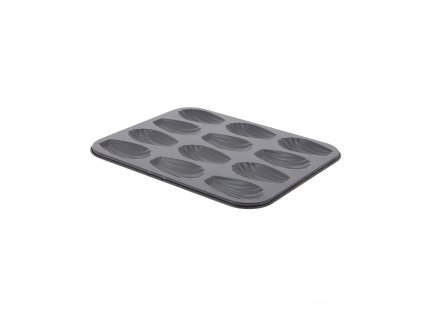 Cake pan for 12 Madeleines, iron, de Buyer