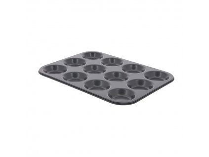 Minitarts pan, for 12 tartlettes, steel, de Buyer