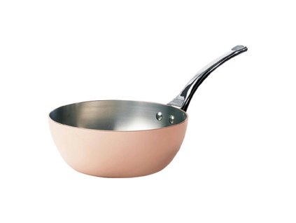 Copper deep sauté pan with stainless steel handle O 20 cm Inocuivre de Buyer
