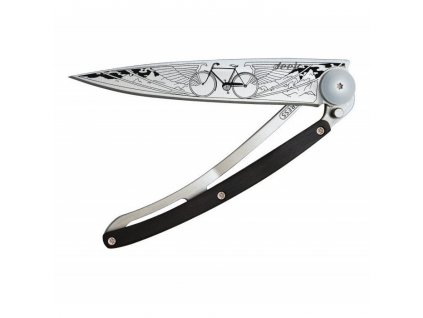 Pocket knife OUTDOOR BICYCLE 37 g, black, granadilla wood, deejo