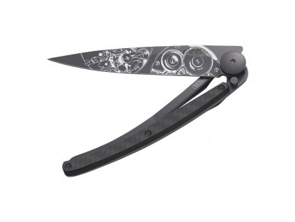 Pocket knife HORLOGERIE WATCHMAKER 37 g, carbon black, deejo