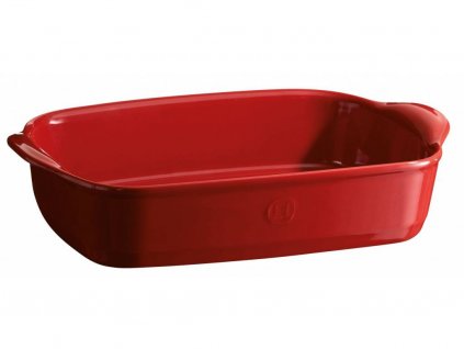 Oven dish 36 x 23 cm, red burgundy, Emile Henry