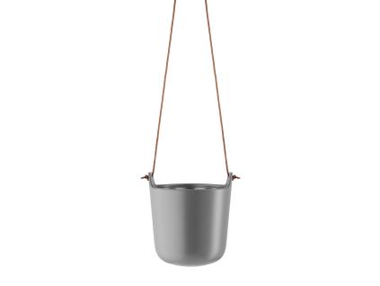 Self-watering flowerpot 15 cm, hanging, steel gray, Eva Solo