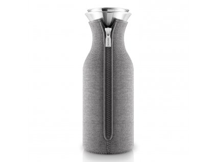 Water carafe 1 l, with insulating cover, grey, glass, Eva Solo