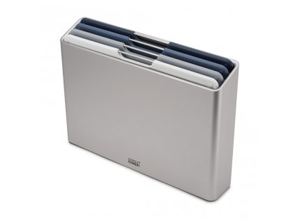 Cutting board FOLIO4 L 60193, set of 4 pcs, with stand, blue, plastic, Joseph Joseph