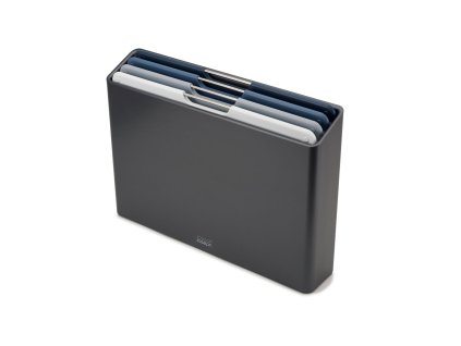 Cutting board set FOLIO L, 4 pcs, with a stand, grey, Joseph Joseph