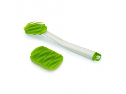 Dish brush set CLEANTECH, white/green, Joseph Joseph