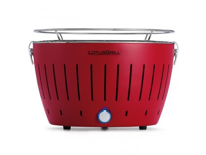 Table charcoal grill, red, LotusGrill