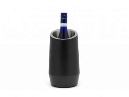 Wine bottle cooler, double-walled, black, Leopold Vienna