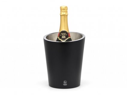 Champagne cooler, double-walled, black, Leopold Vienna