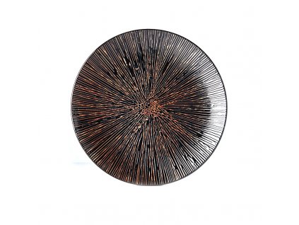 Dinner plate BRONZE CONVERGING 29 cm, MIJ