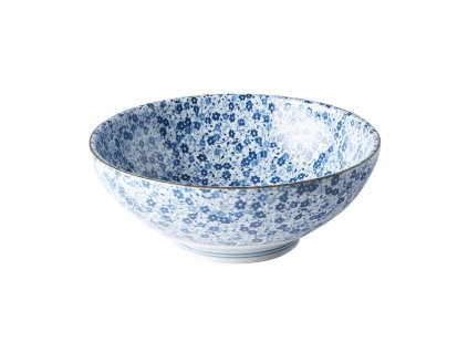 Dining bowl BLUE DAISY 21,5 cm, 1,3 l, MIJ
