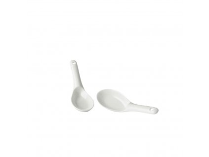 Japanese spoon 15 cm, white, MIJ