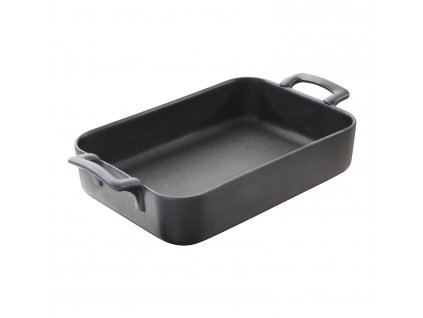 Oven dish BELLE CUISINE 3,5 l, rectangular, matt black, porcelain, REVOL