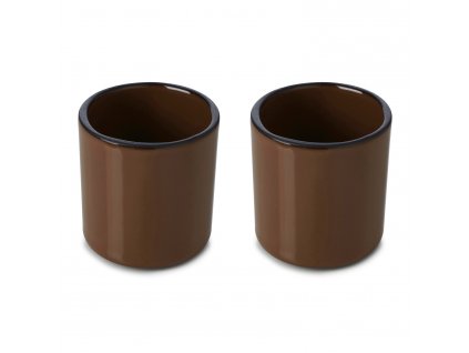 Espresso cup CARACTERE 80 ml, set of 2 pcs, brown, REVOL