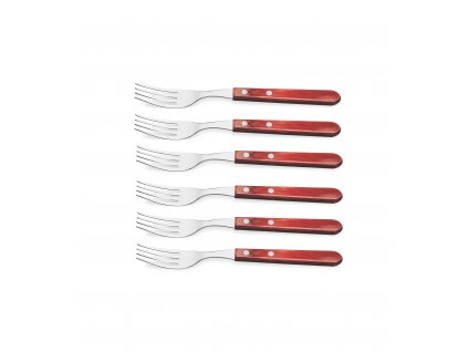 Table forks JUMBO, set of 6 pcs, wooden handle, Tramontina