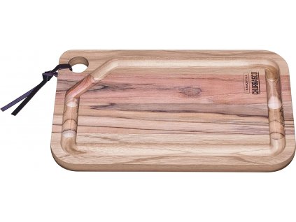 Cutting board CHURRASCO 33 x 20 cm, brown, teak wood, Tramontina